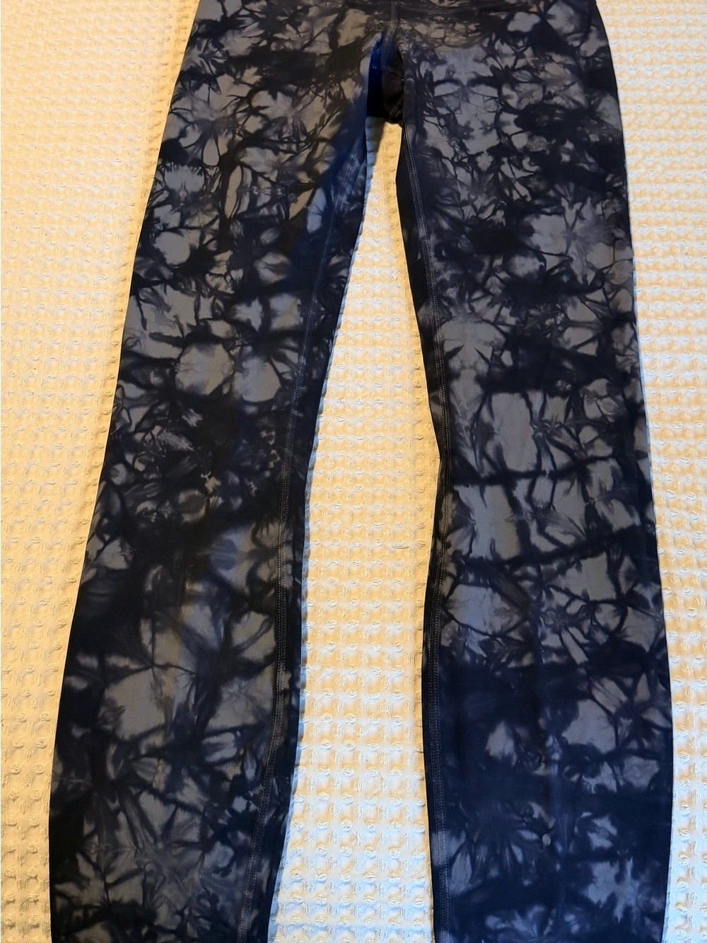 lululemon athletica Black & Gray Tie-Dye Leggings